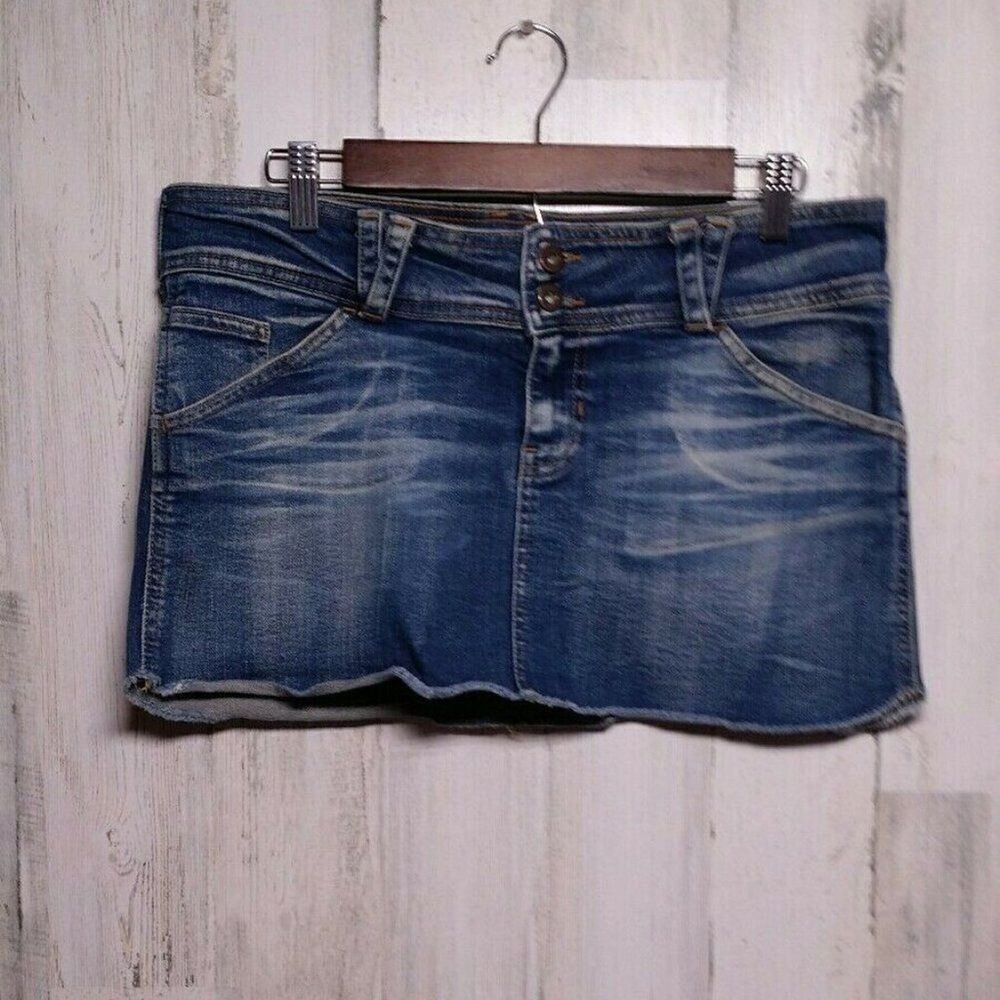Sicko 19 by Pull & Bear Denim Mini Skirt Size 28